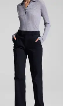 NWT A.L.C. ALC Simon Stretch Cotton Pant in Navy Blue Sz 4 $450‎