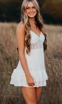 Hazel and Olive white mini dress