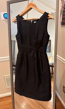 Kate Spade  Jillian Bow Front Black Cocktail Dress Size