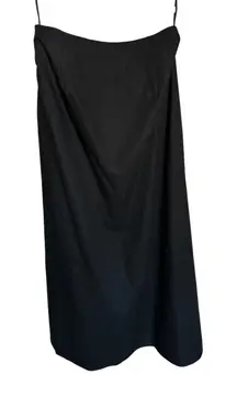 Commense Black Midi Skirt Elegant Evening Cocktail Party‎ L
