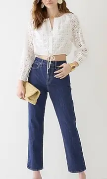 J. Crew NWT High Rise Classic Straight Leg Pants in Copper Square Wash S…