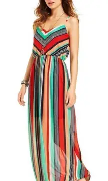 ✨ Ruby Rox Juniors Striped Illusion Maxi Dress✨