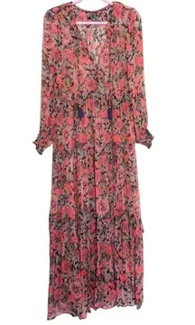 .Anthropologie the Marais Printed Chiffon Maxi Dress