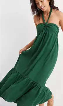 Aerie High Low Halter Maxi Sundress