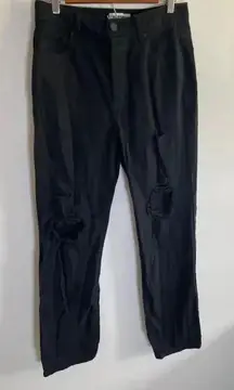 Women's RSQ Black High Rise Straight Leg Jeans Size‎ 28 GUC 0138