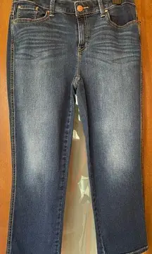 Chicos The Platinum Crop Women’s Dark Wash Denim Jeans Size 0