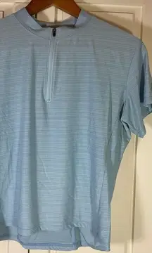 Cannondale Cycling Jersey Womens‎ Large Blue 1/2 Zip Bike Ride MTB USA READ