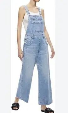 Alice + Olivia Wesson Straight Leg Dungaree Overall Jumpsuit Denim Size 30/L
