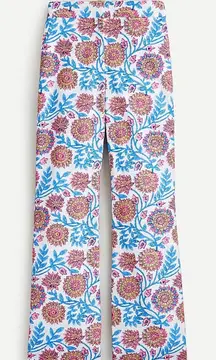 NWOT J.Crew Hayden Floral Vine Print Kick Out Pant Size 2