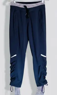 $128  Runderful Rulu lined Pants Hiking Fall joggers 4 Black Grape