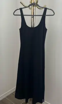 LPA Revolve Sleeveless Black Midi Dress
