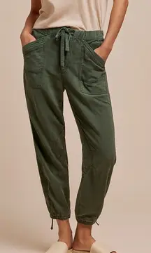 Anthropologie  Pilcro Utility Joggers Green Sage Flowy Jogger Pants Small Tall