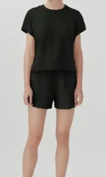 Cuyana French Terry Short Sleeve Sweatshirt