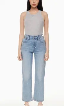 Aritzia Denim Forum The Arlo High Rise Straight Jeans