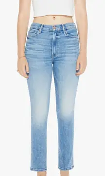 ANTHROPOLOGIE MOTHER High Waisted Rascal Flood Eye Of The Tiger Jean Size 32 NEW