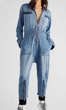 Free People X Sr Sandrine Rose by Free People Zip Front Romper