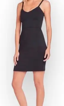 Fabletics Malindi Mini Dress Women's Small Black Sleeveless Cross Back Strappy