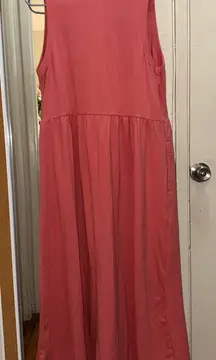 A New Day Coral Sleeveless Dress