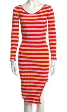 Altuzarra Socorro Striped Midi Dress - XS