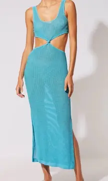 Solid & Striped Bailey Cut Out Turquoise Swimsuit Cover Up New With Tags