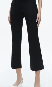 Alice + Olivia NEW Janis Low Rise Cropped Flare Black Pants Size 10 Capsule