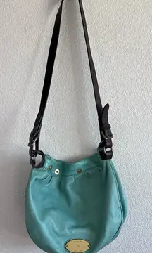 Mulberry Mitzy Medium Hobo Crossbody Messenger Emerald Pebbled