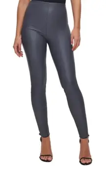 Good American Better Than Leather Faux Leather Pull On Leggings in Chrome Size S
