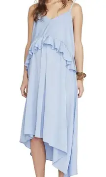 HATCH Light Blue Peplum Maternity Dress | Asymmetrical Midi | Size 0 (XS)