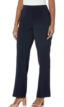 NWT‎ Briggs Comfort Waistband Hidden Elastic Navy Pants Pull On w/ Pockets Sz 16