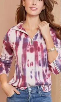 Chaser Tie Dye Vintage‎ Thermal Half Zip Pullover