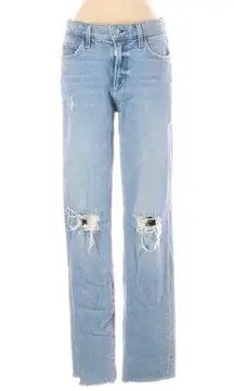 joe's jeans  Light Wash Distressed The Niki Mid Rise Boyfriend Raw Hem Denim 26