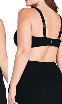 Lands End 24W DD-Cup Chlorine Resistant Twist Underwire Bikini Swimsuit Top