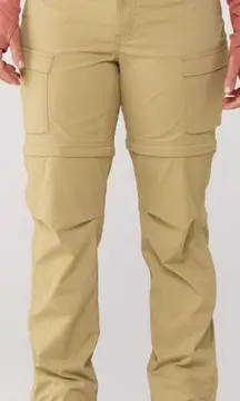 REI Co-op Sahara Convertible Zip Hiking Pants Womens Size 6 Burlap Nylon‎ Blend
