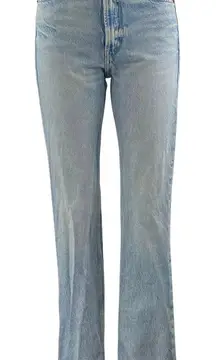 Zara Women's Blue High Waisted Light Wash Flared Bootcut Denim Jeans Size 32