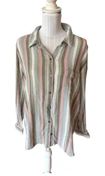 Sonoma Striped Button Down Size XXL