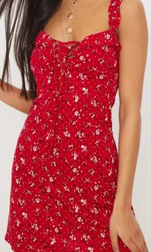 Red Floral Dress
