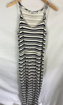 Splendid Stripe Texture Sleeveless Maxi Dress Size Medium