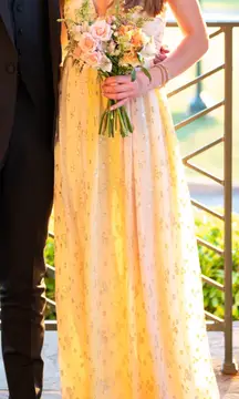 Ramy Brook Demi Strapless Jacquard Gown