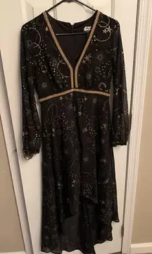 Star Wars beaded deep V-neck long sleeve shorts pants size medium