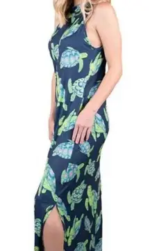 NWT simply southern maxi turtle dress L
