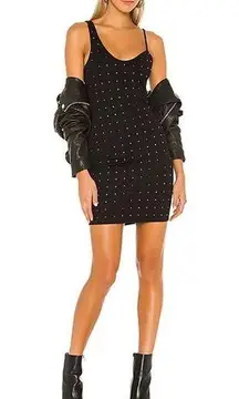 H:ours Wylder Stretch Crystal Embellished Ponte JerseyMini Dress Size XS