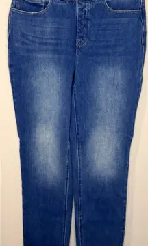 Soft Surroundings Pull-On Stretch Medium Wash Tall Jeans Size MT EUC!!