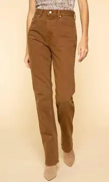 ULLA JOHNSON the agnes jean in umber wash brown size 24
