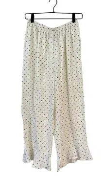 FLAX Linen NWT Women’s Small‎ Shirred Bloomers Pants Polka Dot Loungewear Casual