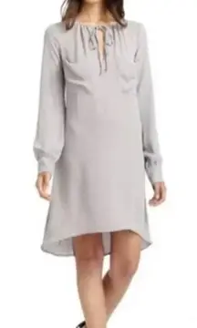 BCBG MaxAzria Size S Darell Opal‎ Grey Tunic Dress Breezy Lagenlook Scandi