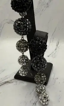 Designer Vintage Richard Kerr Disco Ball Drop Earrings