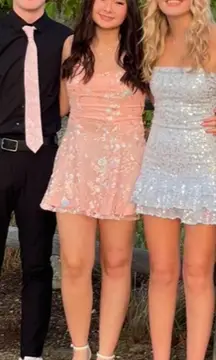 Pink Sparkly Windsor Homecoming Dress