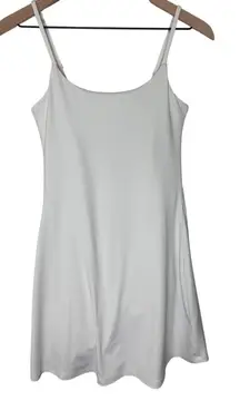 Girlfriend‎ Collective White Mini Dress Lined Athletic Shorts Size Medium Preppy