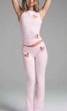 SKIMS Pink Heart Leggingd