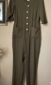 Olive Green Jumpsuit 